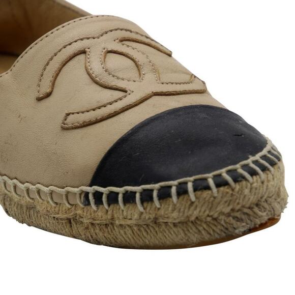 Chanel Beige Ballerina Espadrille Monogram Flats - Picture 7 of 11